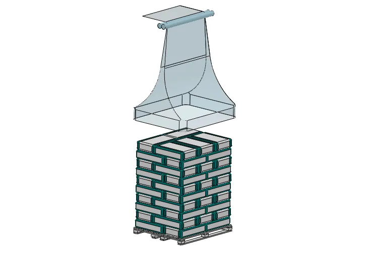 Tháo cuộn và mở màng co